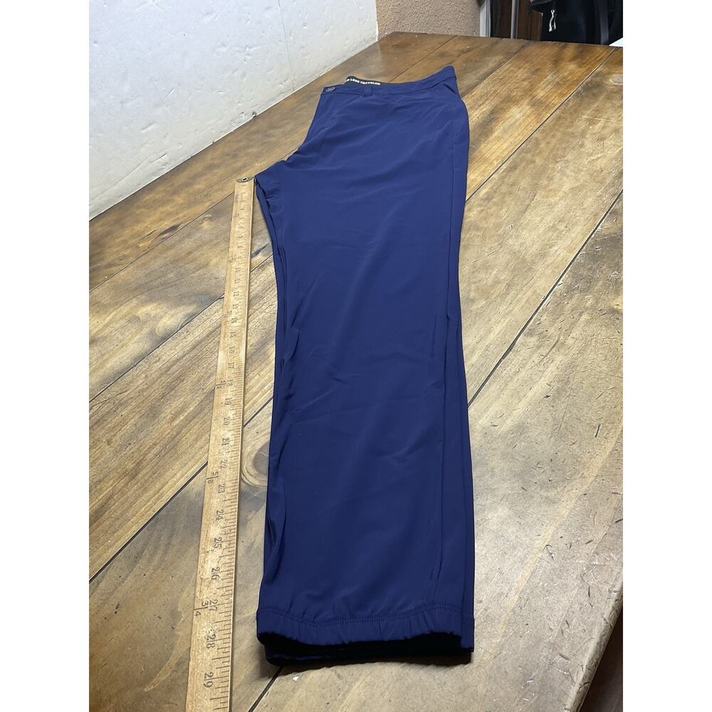 Rhone Pants Mens 34x Blue Commuter Slim Performance Stretch Chino Preppy - Picture 12 of 12